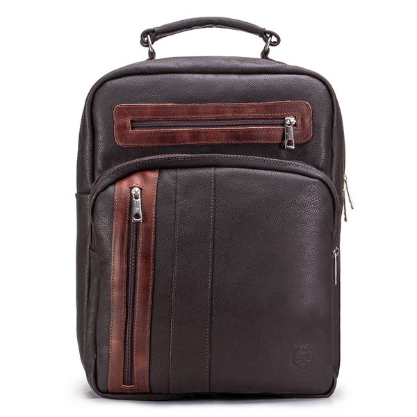 Mochila Executiva Design Em Couro Legítimo Para Notebook 