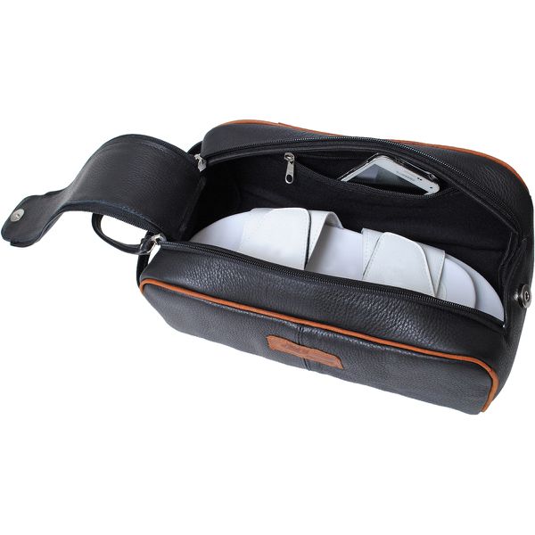 Necessaire Grande Multiuso em Couro Legítimo