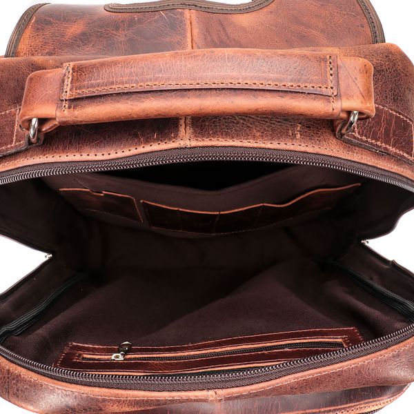 Mochila Motor Em Couro Legítimo 