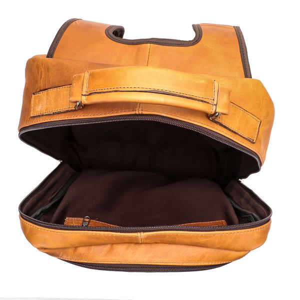 Mochila Motor Em Couro Legítimo