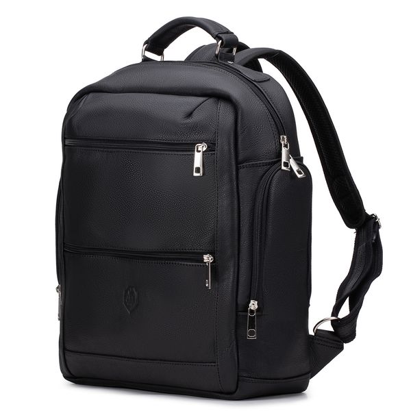 Mochila Masculina Couro Notebook 15,6 