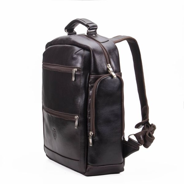 Mochila Masculina Couro Notebook 15,6