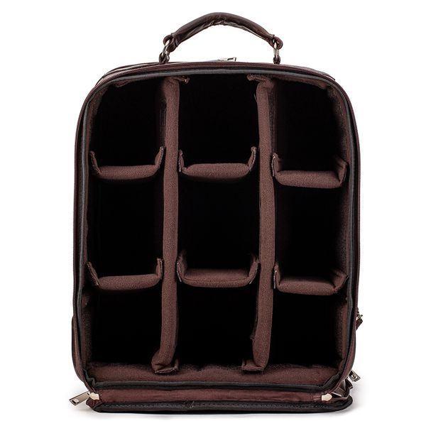 Mochila Fotográfica Câmera Profissional Em Couro Legítimo