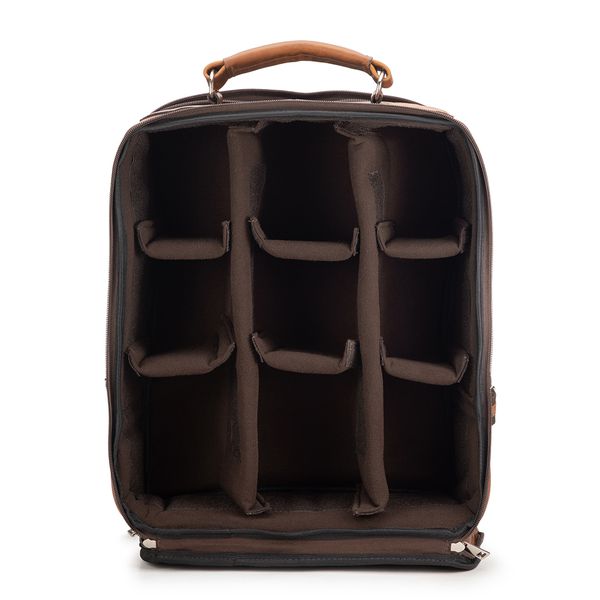 Mochila Fotográfica Câmera Profissional Em Couro Legítimo