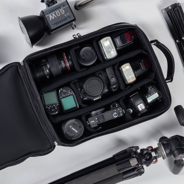 Mochila Fotográfica Câmera Profissional Em Couro Legítimo 