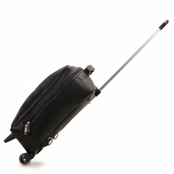 Mochila de Bordo Com Rodinha 360° em Couro Legítimo 