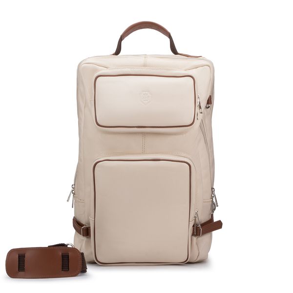 Mochila Multiuso Para Viagem Em Couro Legítimo