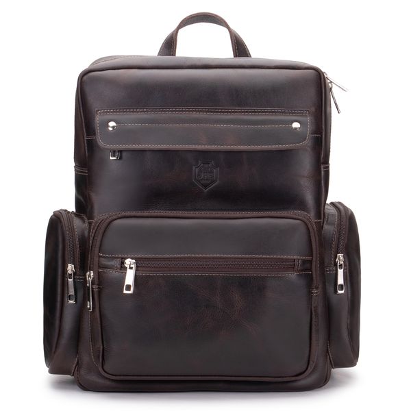 Mochila Lançamento Multi Em Couro Legítimo Para Notebook 