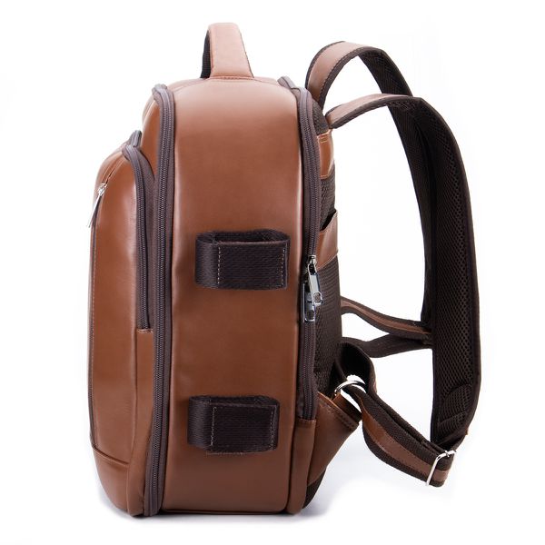 Mochila Fotográfica Câmera Profissional Em Couro Legítimo