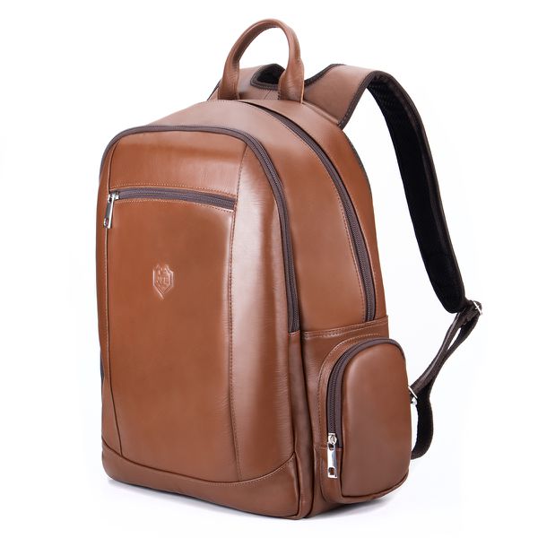 Mochila Lançamento 5522 Em Couro Legítimo Para Notebook 