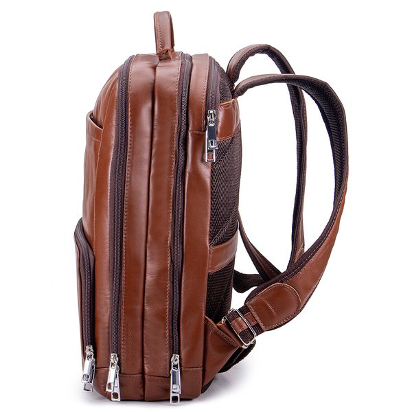 Mochila Lançamento 6597 Em Couro Legítimo Para Notebook 