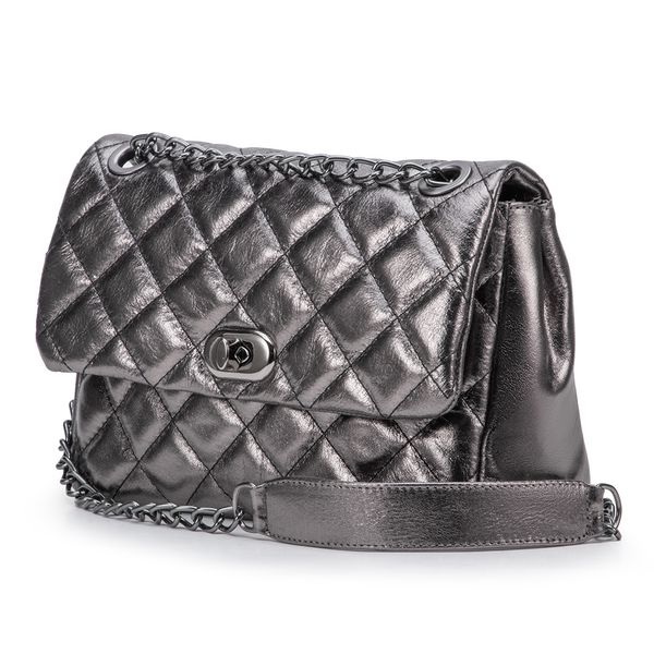 Bolsa Feminina Corrente Transversal Em Couro 