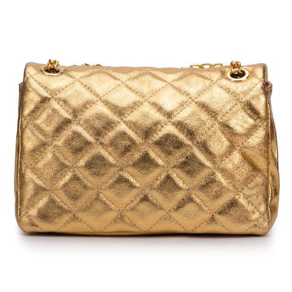 Bolsa Feminina Corrente Transversal Em Couro 