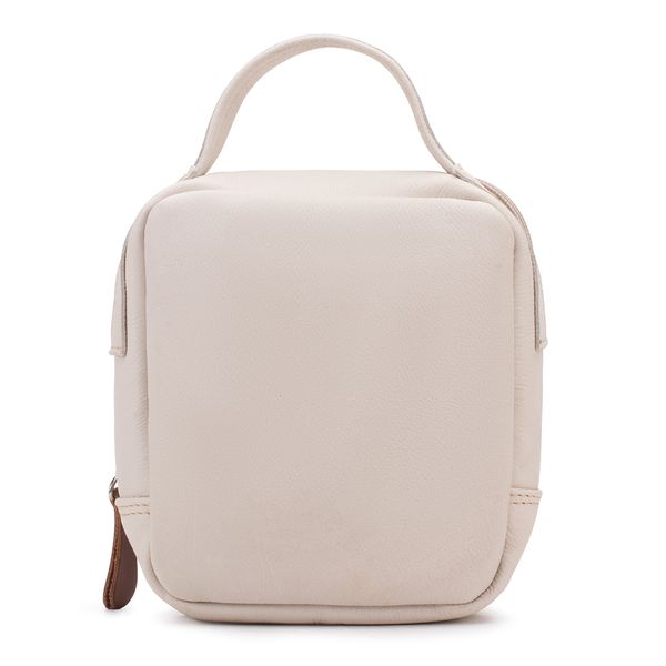 Necessaire Compacta de Mão Em Couro Legítimo 