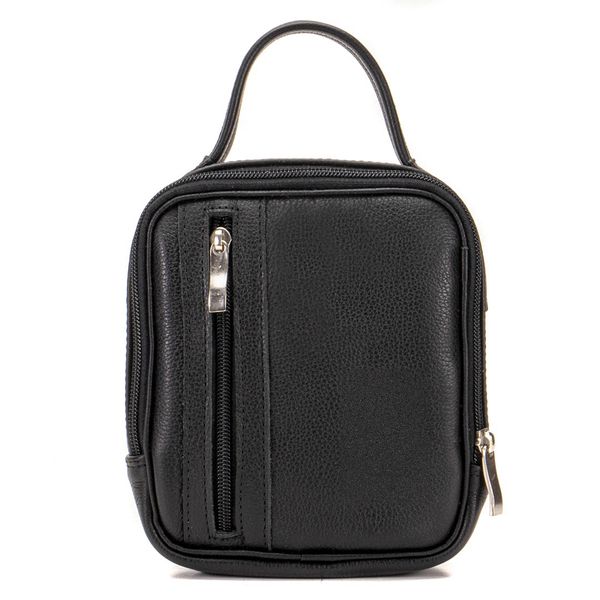 Necessaire Compacta de Mão Em Couro Legítimo