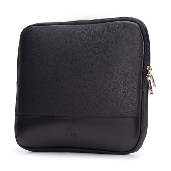 Case Compacta Com Bolso Para Notebook em Couro Legítimo