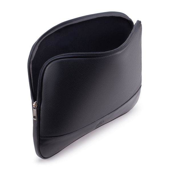 Case Compacta Com Bolso Para Notebook em Couro Legítimo