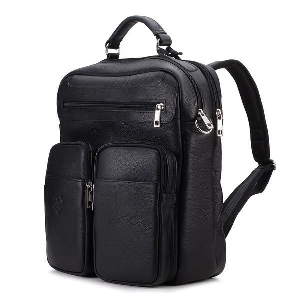 Pasta Mochila Executiva Design Em Couro Para Notebook