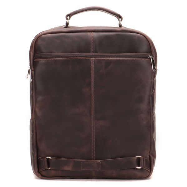 Mochila Masculina Couro Legítimo Slim Premium Para Notebook 