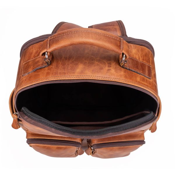 Mochila Executiva Design Em Couro Legítimo Para Notebook 