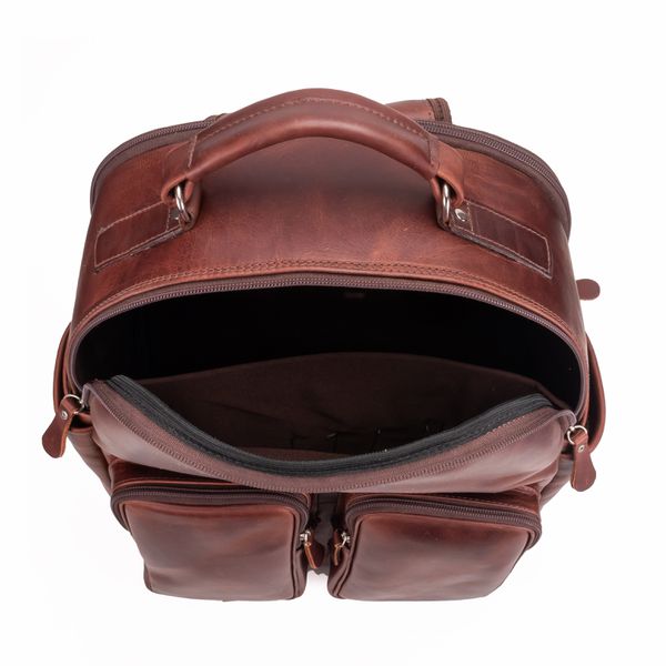 Mochila Executiva Design Em Couro Legítimo Para Notebook 