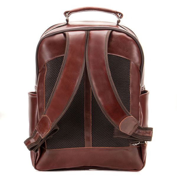 Mochila Executiva Design Em Couro Legítimo Para Notebook 