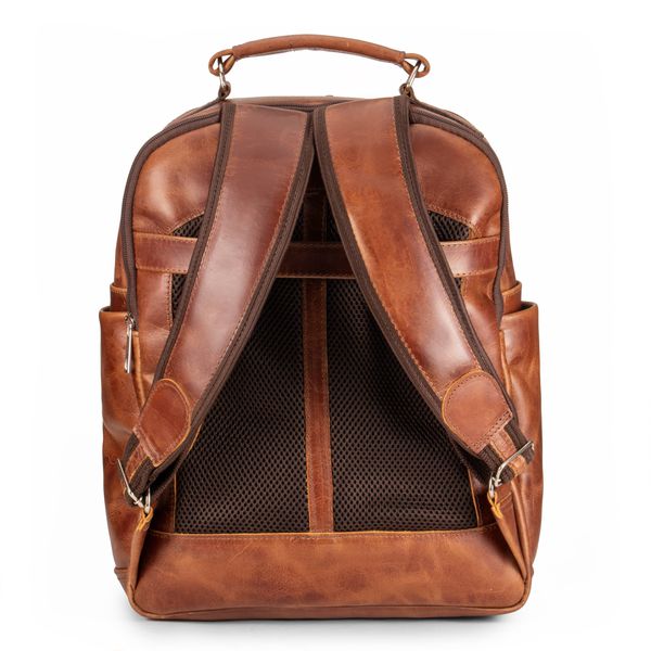 Mochila Executiva Design Em Couro Legítimo Para Notebook 