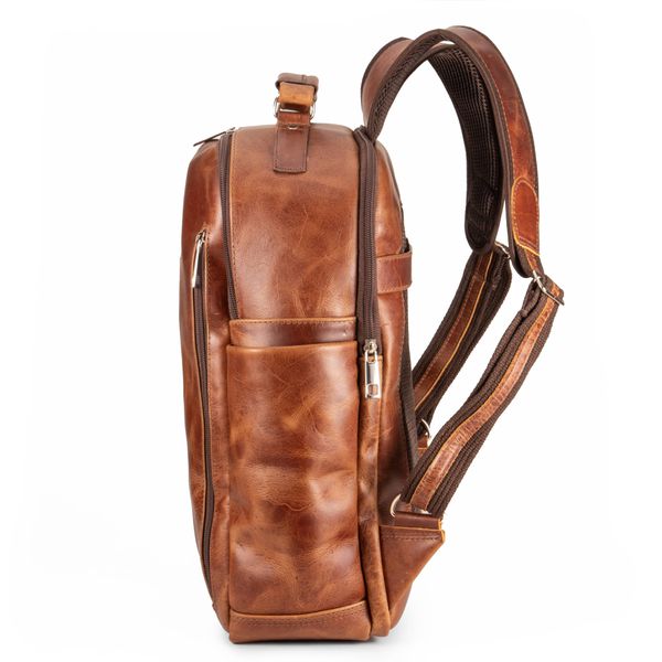Mochila Executiva Design Em Couro Legítimo Para Notebook 