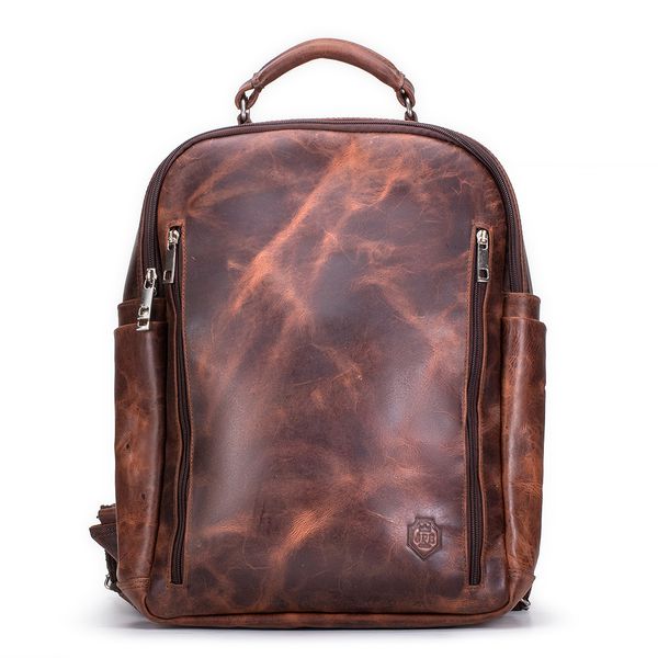 Mochila Executiva Design Em Couro Legítimo Para Notebook