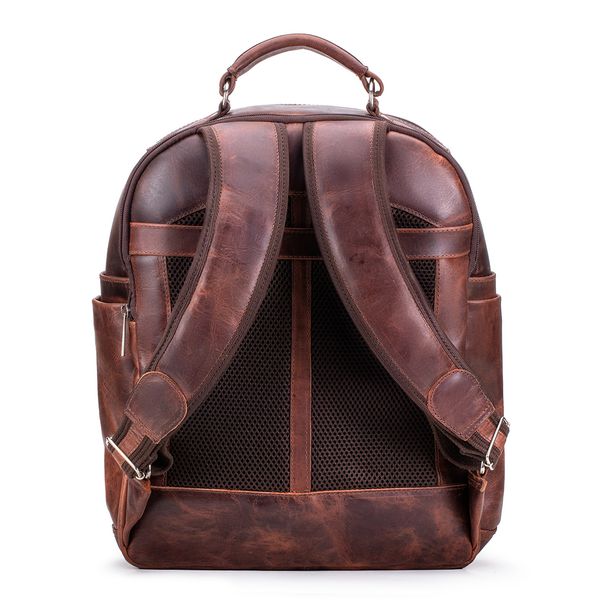 Mochila Executiva Design Em Couro Legítimo Para Notebook