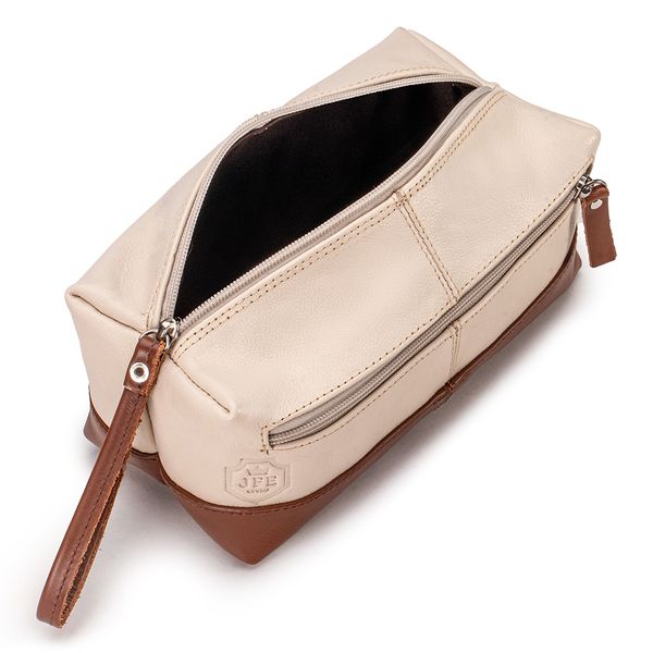 Necessaire Masculina Couro Legítimo Estojo Higiene Viagem