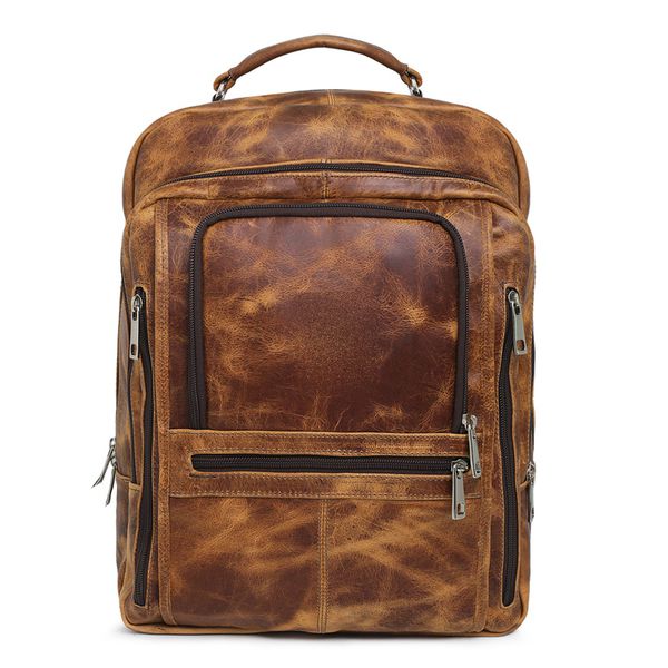 Mochila Multi Em Couro Para Notebook