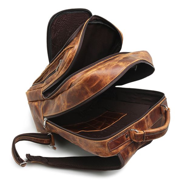 Mochila Multi Em Couro Para Notebook