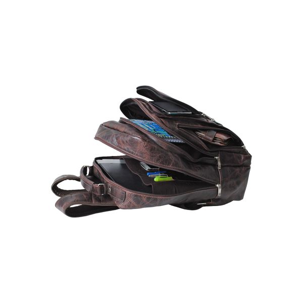 Mochila Multi Em Couro Para Notebook 