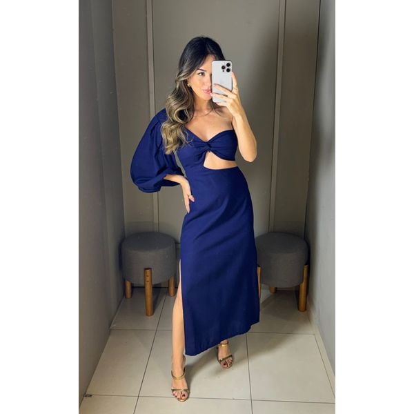 Vestido Bella Azul Marinho