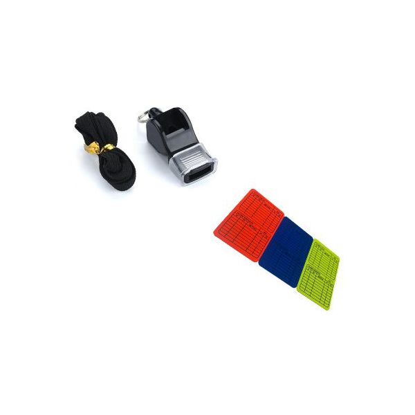 Kit Apito Fox40 c/ cordao e Cartao Arbitragem Futsal