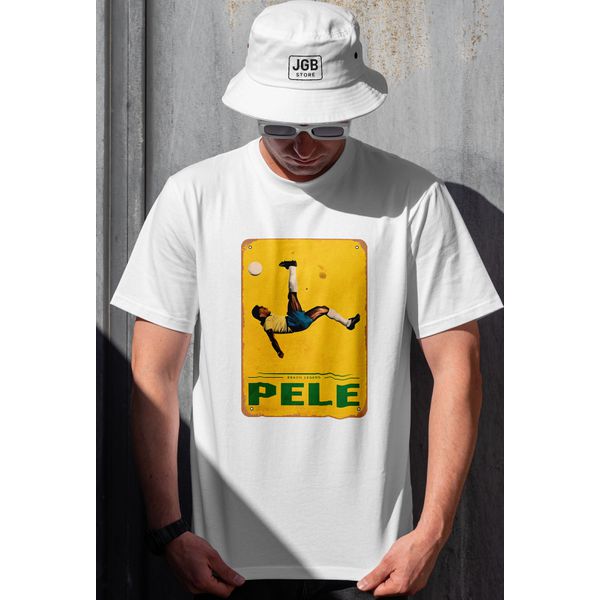 Camiseta Oversized Masculina Pelé Ousy Branca – Streetwear Premium JBG Store