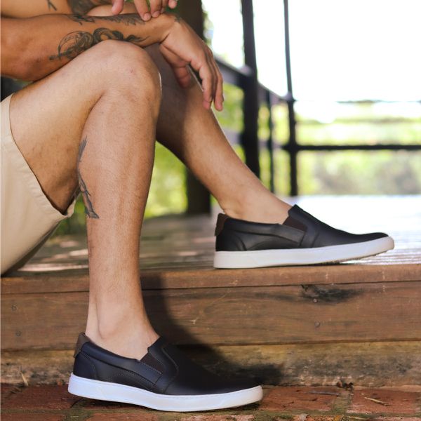 T nis Masculino Slip On Iate Sem Cadar o Rovetto I ROVETTO