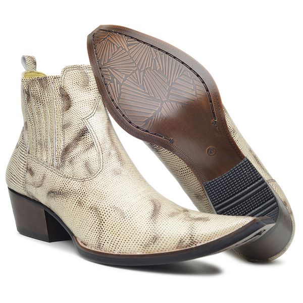 Anaconda Sapato Country Bota Cano Curto Bota Country Couro De