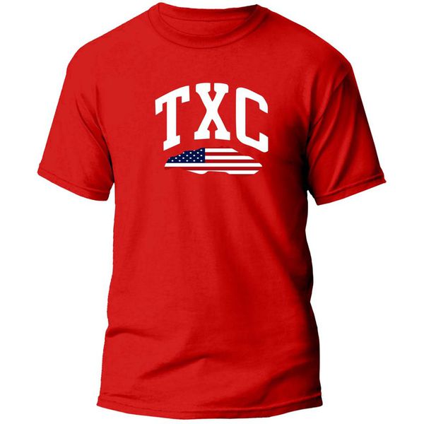 Camiseta Country TXC Vermelha 100% Algodão