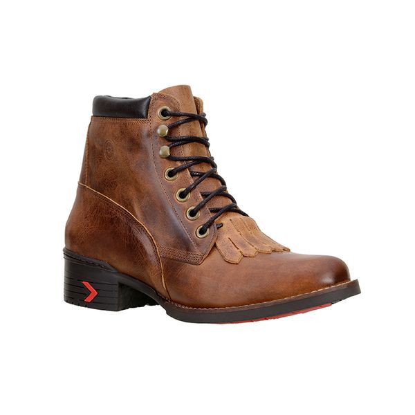 Coturno Country Masculino Couro Legitimo Fóssil Castor e Café