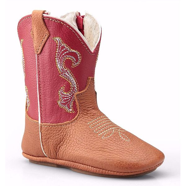 Bota Texana Baby Country Couro Vermelho JM Country
