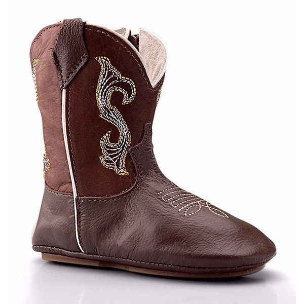 Bota Texana Baby Country Couro Café