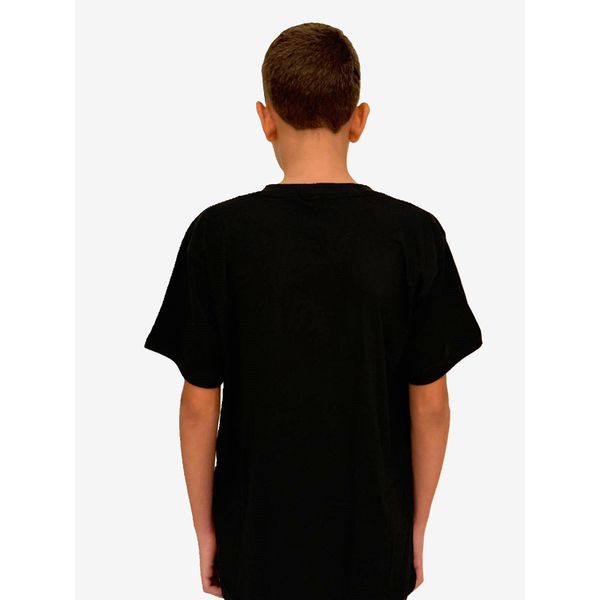 Camiseta Masculina Básica Preta Algodão 30.1