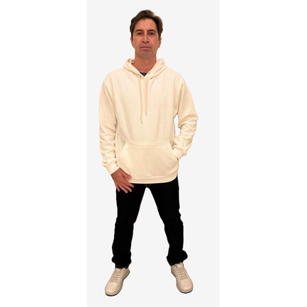Moletom Masculino Off White Canguru Com Capuz