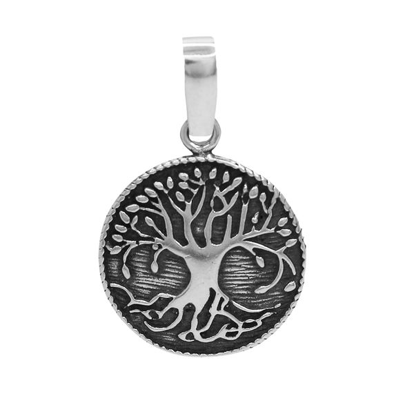 Pingente Medalha Árvore da Vida Prata 925