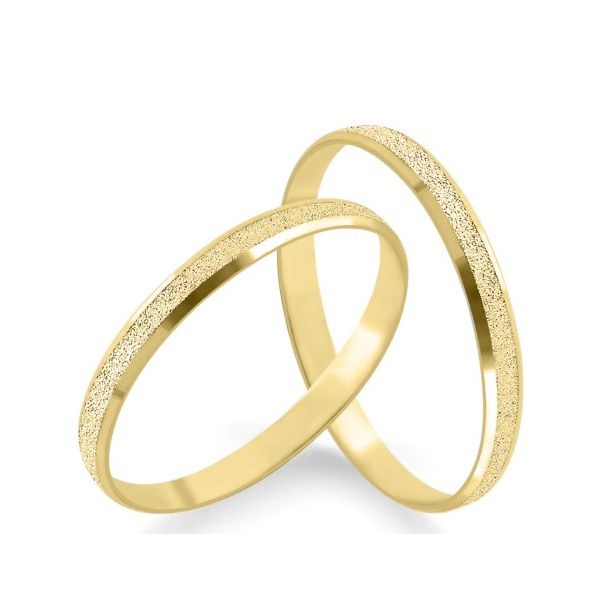 Alianças de Ouro Chanfrada Formosa 3mm