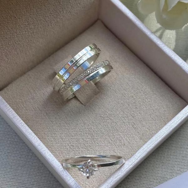 Alianças de Prata Namoro Senador Canedo 3,5mm
