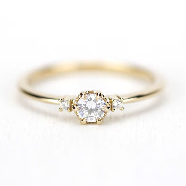 Anel de Noivado Almada 0,25 Pts