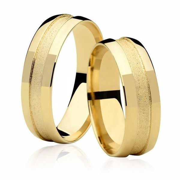 Aliança em Ouro Amarelo 18K 